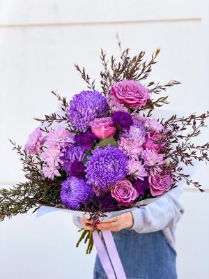 Purple Pop! Purple flowers bouquet