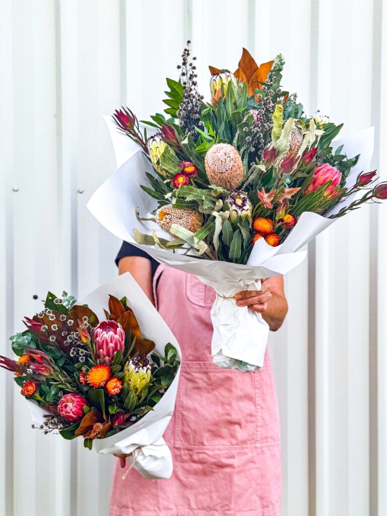 Australian native flower bouquet for delivery Brisbane and Melbourne.